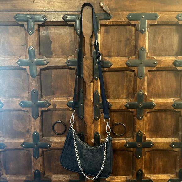 Urban Outfitters Mini Denim crossbody bag NWOT - Picture 2 of 7
